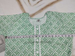 Elegant Green Floral Kurta Set