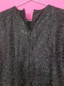 Elegant Black Lace kurti Free earrings ✨️