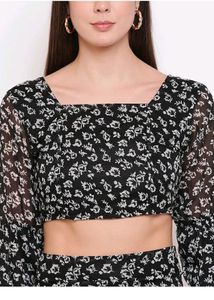 Ashnaina Floral Skirt Top Coord Set