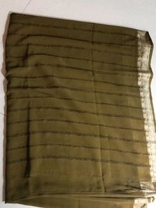 Elegant Olive Green Saree