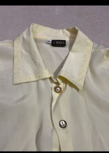 Sheer Yellow Shirt