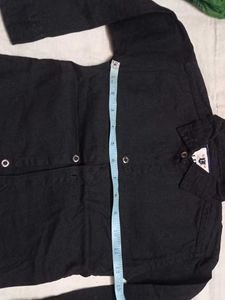 Black Button-Down Shirt