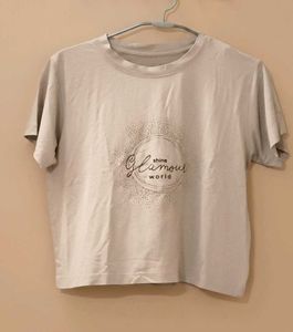 Graphic Print cropped tshirt