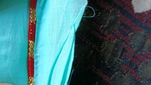 Dress material Elegant Blue Embroidered Kurta Set