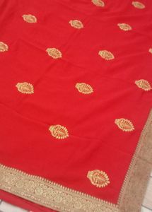 New Red Saree💕💕