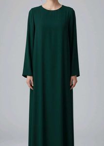 Elegant Emerald Green Burqha Dress
