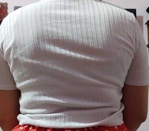 white crop top
