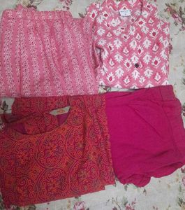 Combo offer of 3 kurta sets