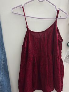 Maroon Camisole Top