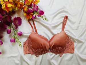 🇳🇿💫🎀Lace Trimmed Satin Bra