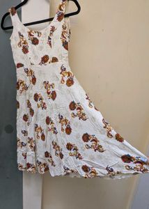 Boho Floral Print Midi Dress