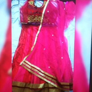 Red & Gold Lehenga Choli Set