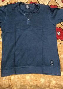 Men's Blue Henley T-Shirt