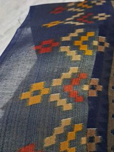 new Floral Print Blue Saree with blouse