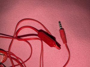 Cute Red Earbuds with Strawberry Design