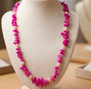 Stunning Pink Stone Necklace