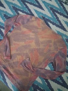 Sparkly Tie-Dye Long Sleeve Top