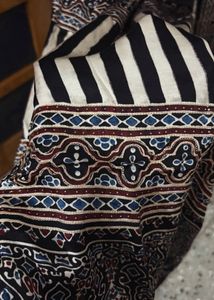 pure modal ajrakh suit set