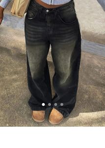 Baggy Black Wash Jeans