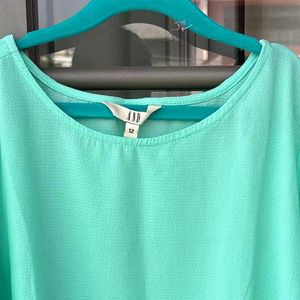Mint Green Relaxed Fit Top with Tie