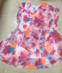 Anarkali kurti with dupatta (L) price drop