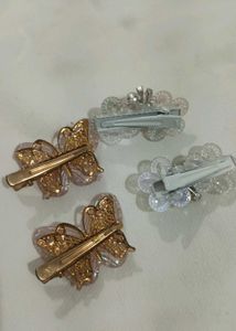 Sparkly Butterfly Hair Clips