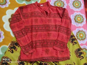 Cotton Dhoti Pants kurta set (unisex)