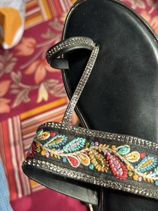 Embellished Flat Sandals