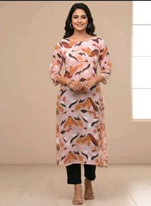 BrandNew BeautifulSnuff FloralPrint Kurta+SemiPati