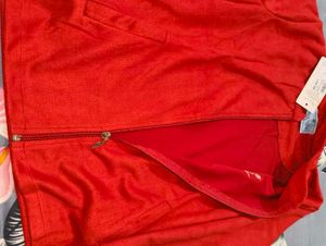 Red Zip-Up Jacket