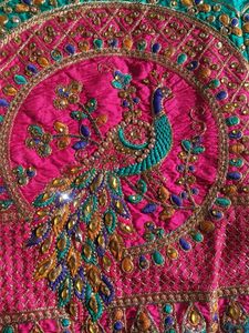 Embroidered Teal Green Lehenga Skirt