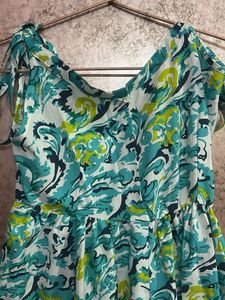 Bohemian Print Tie-Shoulder Kurti/Tunic
