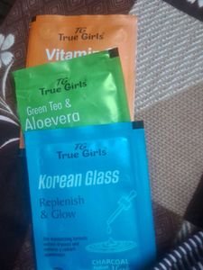 True Girls Face Sheet Masks Set 3