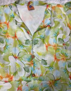 Lightweight Floral Print Mini Dress