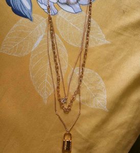Layered Lock Necklace