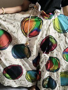 Boho Tie-Dye Print Maxi Skirt