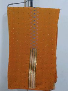 SPL OFFER Pure Georgette Saree With Tari Work