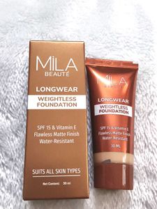 Mila Beaute Longwear Foundation SOFT BEIGE