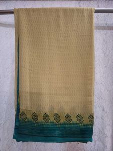 Beige Saree