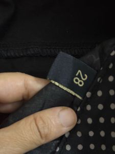 Polka Dot Pants with zipper at end