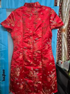 Red Chinese Style Dragon Dress