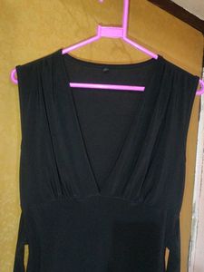 Black V-Neck Bodysuit