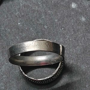 Silver Bracelet &amp; Rings Set