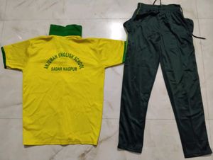 Yellow &amp; Green Sports Uniform Set
