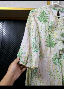 Floral Print Ruffle Dress