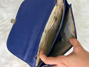 Navy Blue Clutch Bag