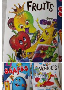 Sawan Shapes Copy to Colour Book