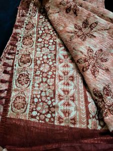 Beautiful Floral Saree with Blouse