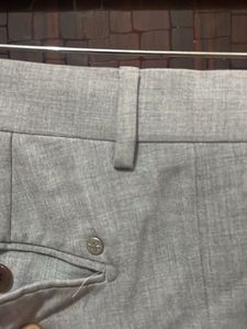 Men's light Grey Formal Trousers