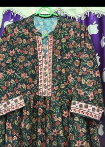 Beautiful Floral Kurta Set with Dupatta